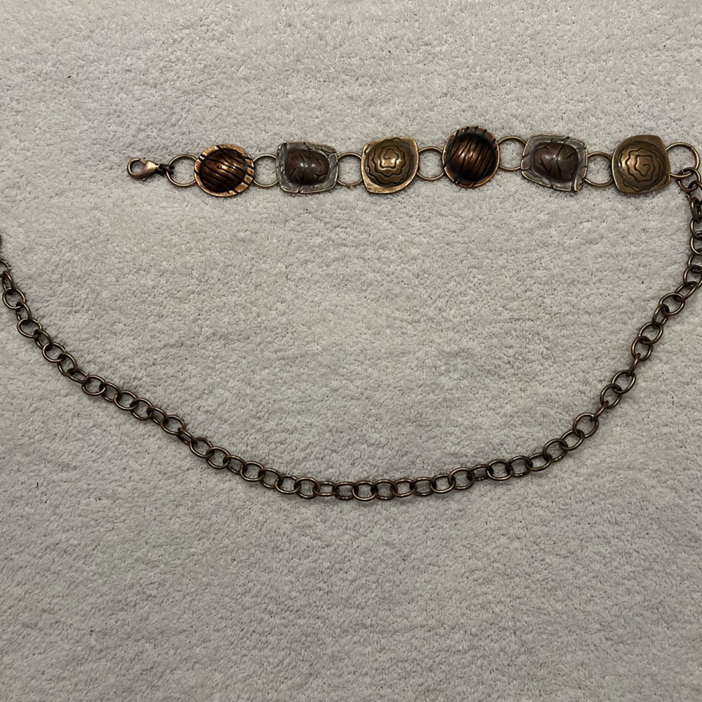 Chicos bronze, brass look belt
